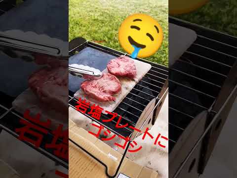 岩塩プレートで牛タン焼いたらうますぎた #キャンプ ＃バーベキュー＃BBQ＃short