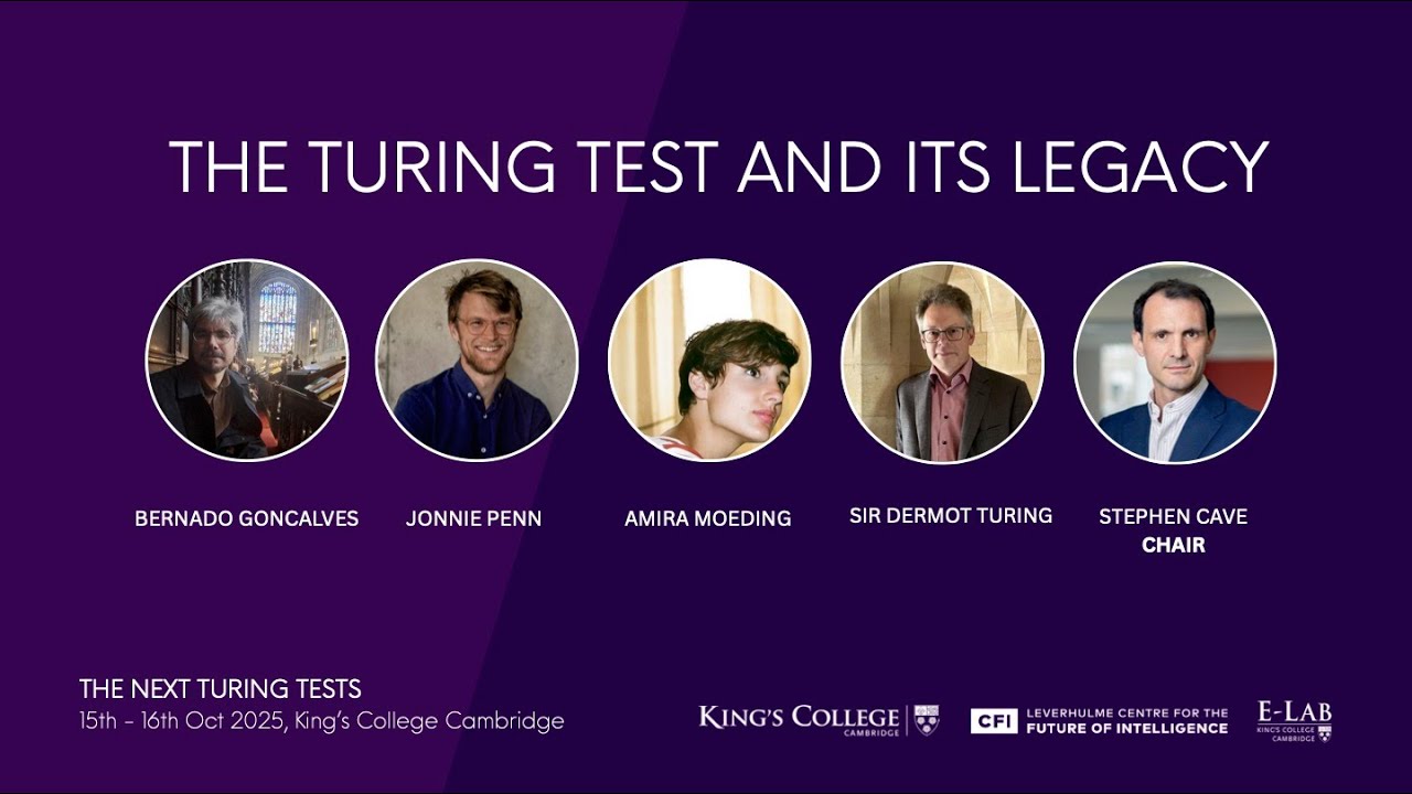 The Next Turing Tests: The Turing Test and its Legacy - YouTube