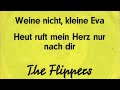 The Die Flippers Weine Nicht Kleine Eva German Original Version 1969 