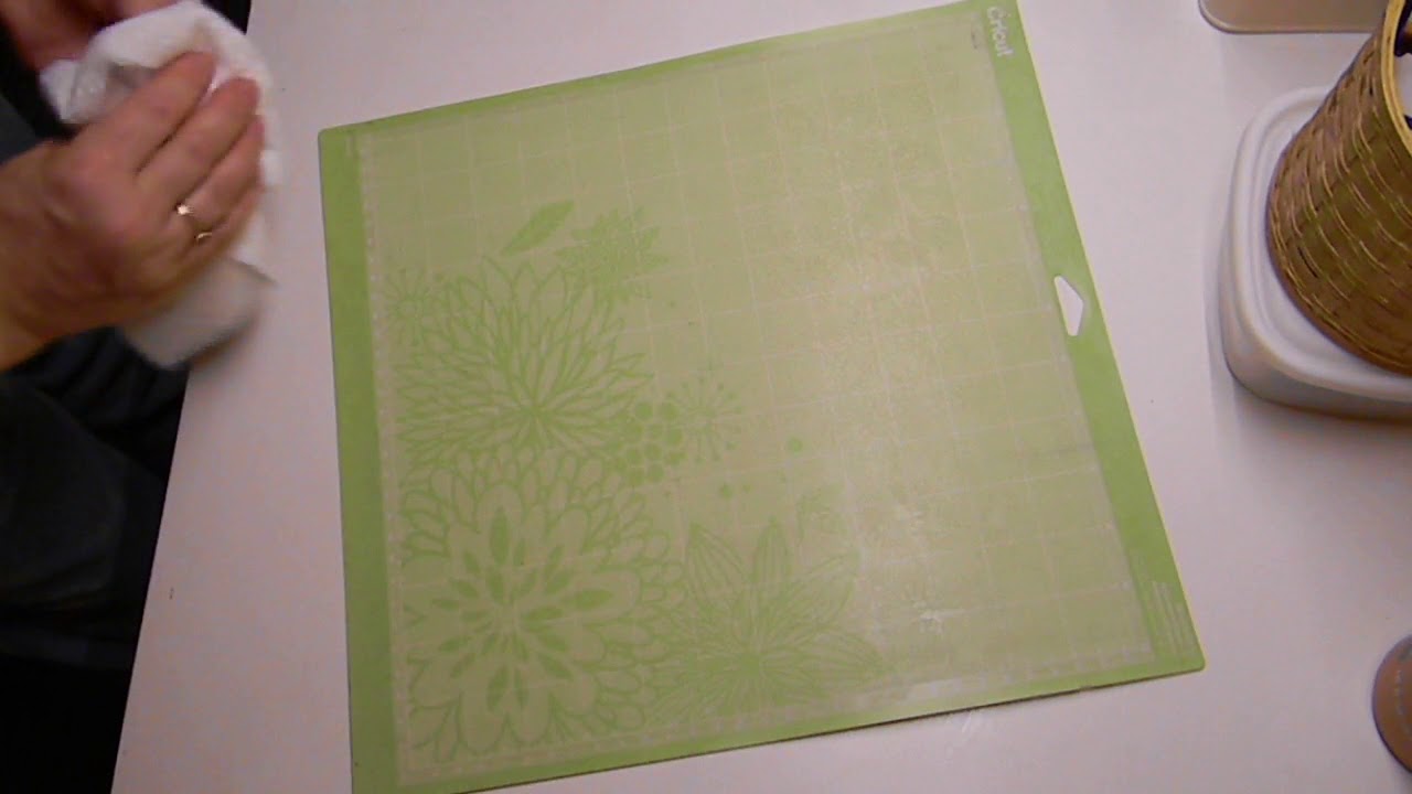 How I clean my Cricut cutting mat YouTube