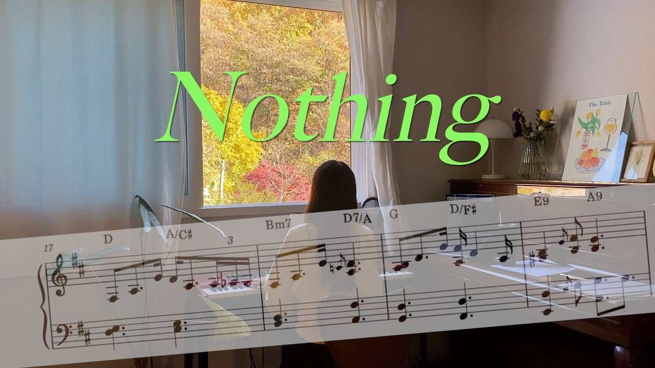 Bruno Major - Nothing (Sheet Music) | 피아노악보 - YouTube
