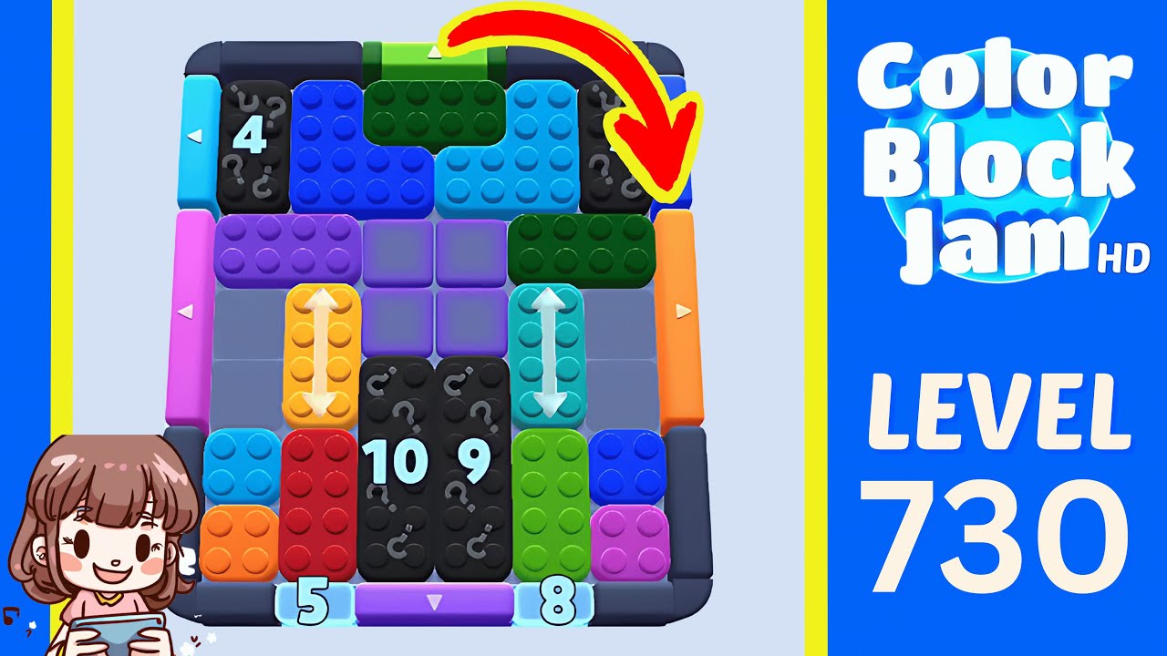 Color Block Jam Level 730 Solution Walkthrough