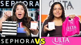 Ulta 🧡🤍 Vs Sephora 🖤🤍 $100 Shopping Challenge (Which Is Better?)