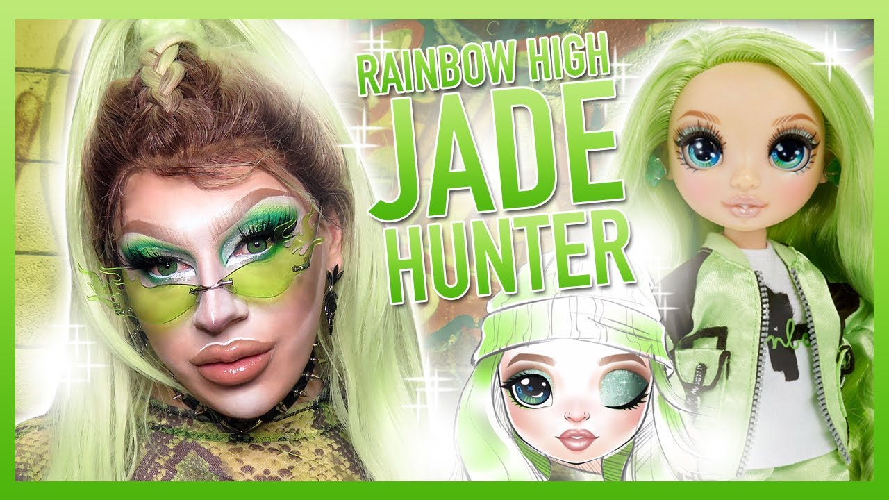 RAINBOW HIGH JADE HUNTER MAKEUP DRAG TUTORIAL YouTube