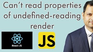 can not read properties of undefined | reading render error in react | app showing blank page