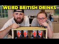 Americans BLIND Taste Test WEIRD British Drinks!! *she set me up*