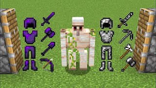 new obsidian armor + iron golem + bedrock armor = ???