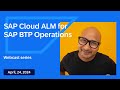 Sap cloud alm for sap btp operations 