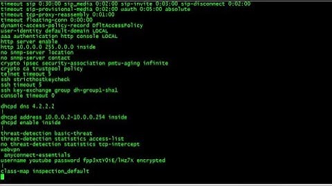 Basic ASA: Enabling SSH & Telnet