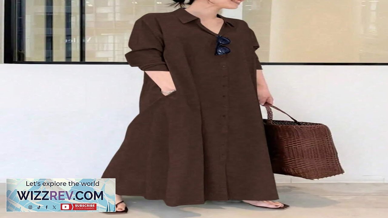 Женское осенне-зимнее повседневное модное свободное платье-рубашка в стиле Ближнего Востока, прос...