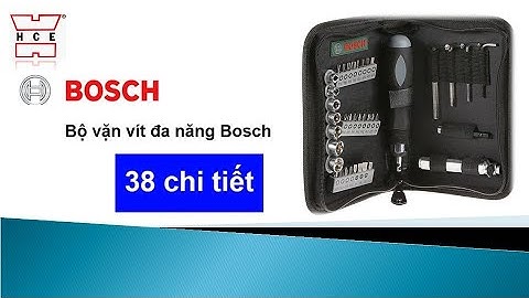 BỘ VÍT ĐA NĂNG 38 CHI TIẾT BOSCH 2607019506