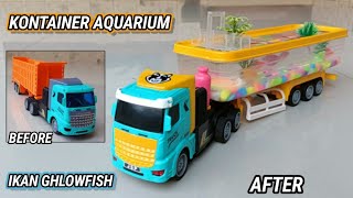 Modifying RC Dump Truck Miniature into an AQUARIUM Container Truck🐠