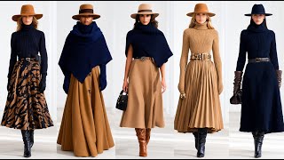 Ralph Lauren Fall\/Winter 2025 | Chic Navy \& Camel Trends for Women 40+, Timeless \& Elegant Outfits