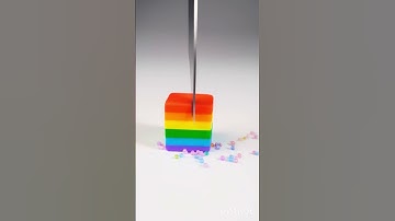 Cutting colour cube Asmr #asmr #relaxing #asmrvideos #satisfying