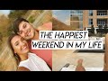 a very happy weekend in my life | huge trader joe's haul, date night, and furniture shopping!