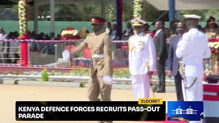 Kenya Defence Forces recruits pass-out parade, Eldoret.