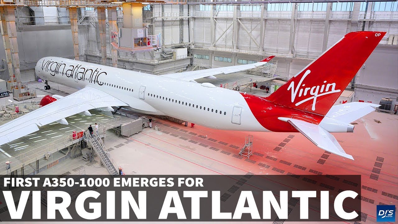 First Virgin Atlantic A350 1000 Emerges