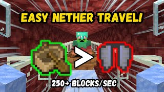 How to Use NETHER ROADS to Travel 230 Blocks a SECOND! Bedrock and Java