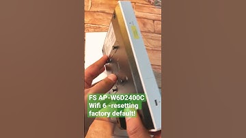 AP-W6D2400C resetting factory default #wirelesscommunication #FSwifi
