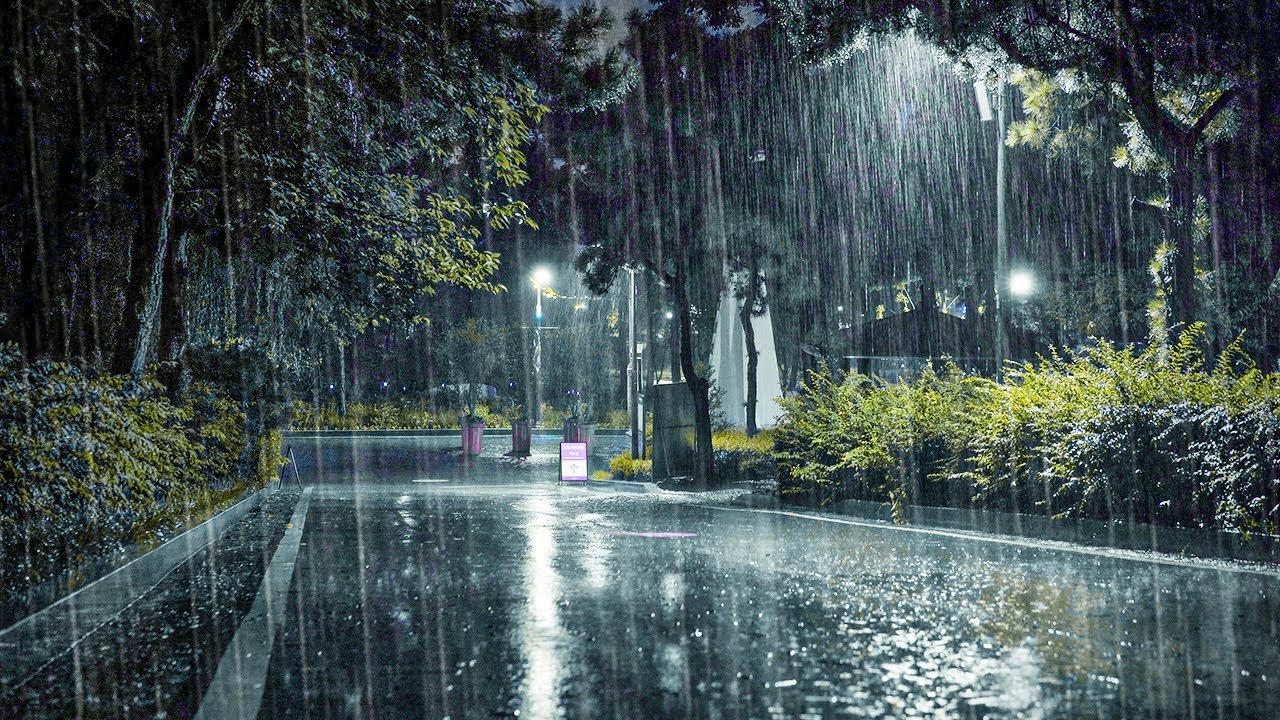 Fall Asleep Within 10 Minutes | Heavy Rain, Insomnia Relief, Tinnitus, White Noise