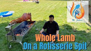Easy Rotisserie Lamb on a Spit | How to Rotisserie a Lamb on a Spit