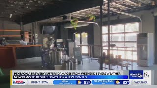 Pensacola brewery begins rebuilding process after storms cause major damage