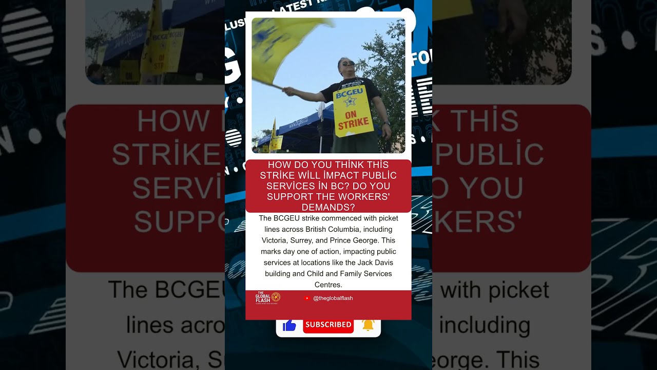 BCGEU Strike Day 1 Pickets Up Across BC Public Services Impacted 