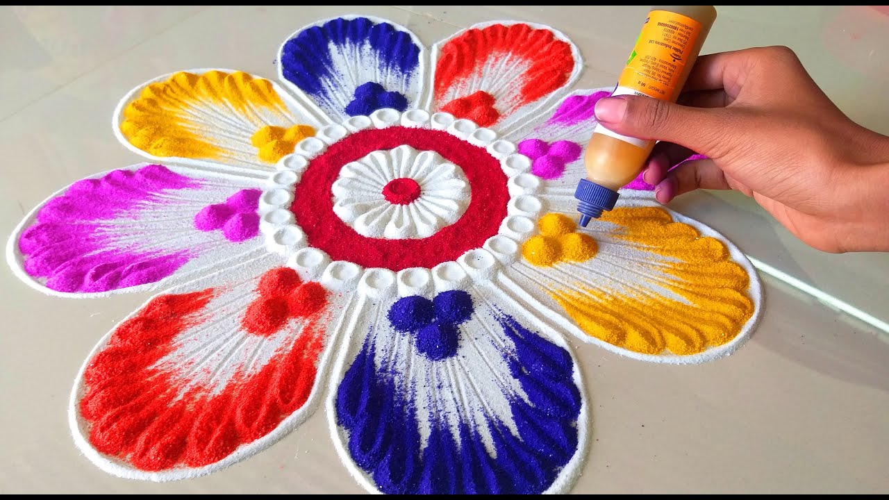 Get New Year Diwali Rangoli Designs 2020 Background