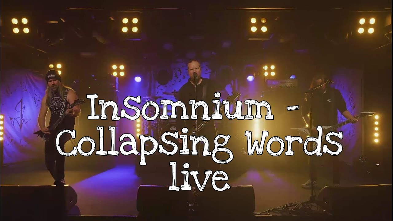 Insomnium   Collapsing Words Live  The Shadows Stream 