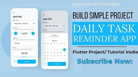 Flutter Daily Task Reminder App: Build a Simple Reminder Project | Appverse Technologies