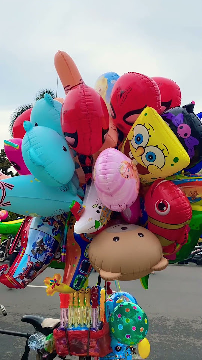 Yuk jajan balon kupu kupu imut wana pink
