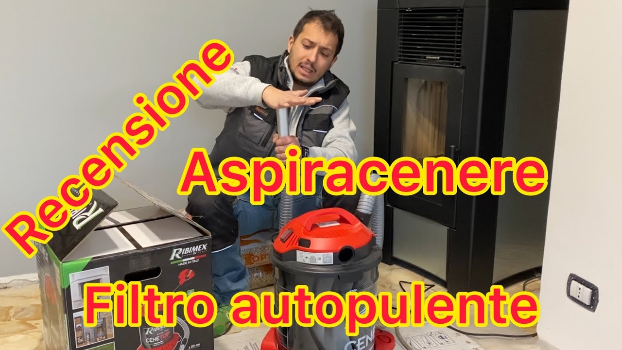 Recensione Aspiracenere con filtro autopulente per stufa pellet camino bbq  Ribimex 