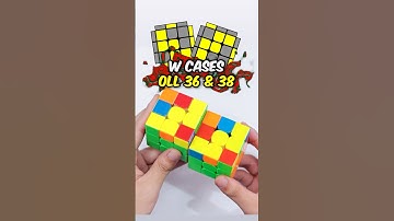 OLL 36 AND 38 W CASES FINGERTRICK TUTORIAL #rubikscube #speedcubing #speedsolving #cfop