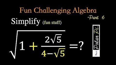 Simplifying COMPLICATED radical expression