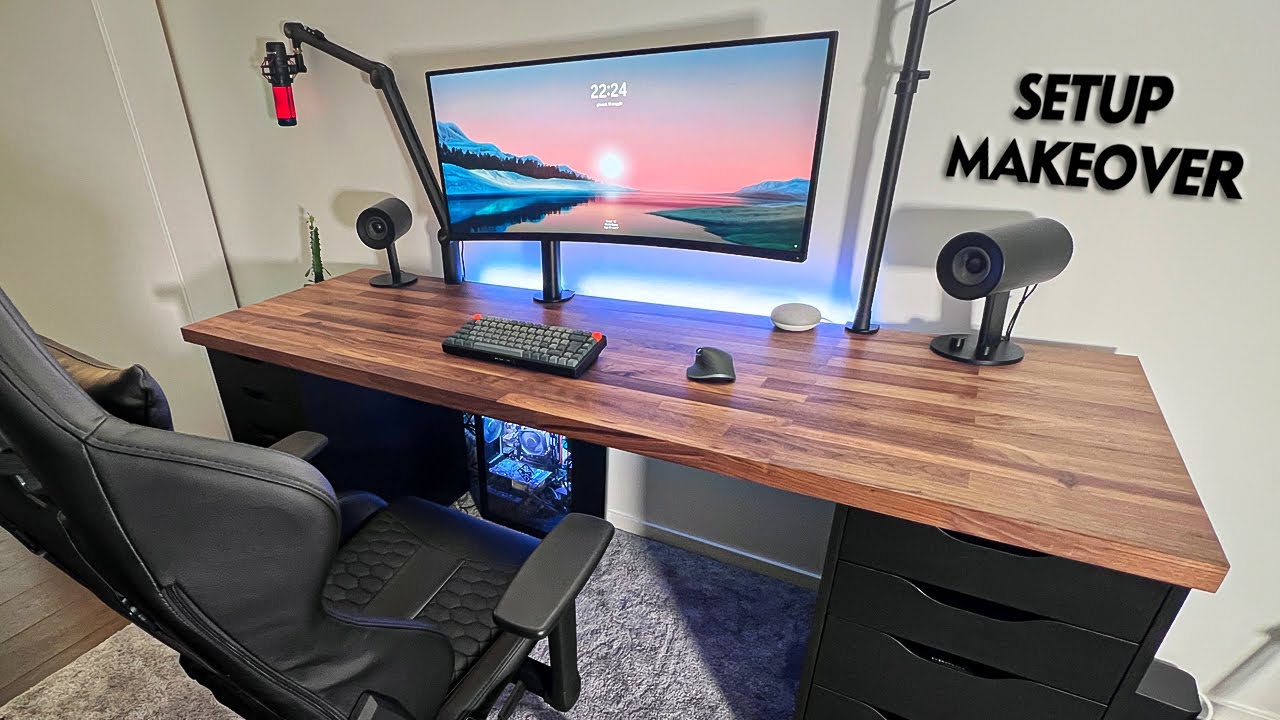 Next level gaming desk set-up - IKEA