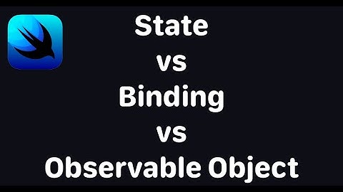 SwiftUI: Difference between State, Binding, Observable Object in Hindi