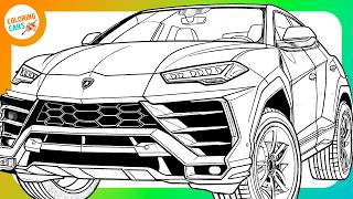 Coloring Lamborghini Urus SUV Coloring Page Coloring Art Art Therapy Coloring Cars