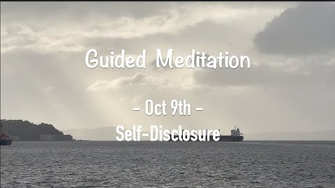 Oct 9th: Self-disclosure - Language of Letting Go: Daily Meditations for Codependents