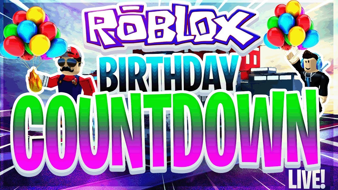 Live Roblox Birthday Countdown Youtube - roblox midnight sale countdown