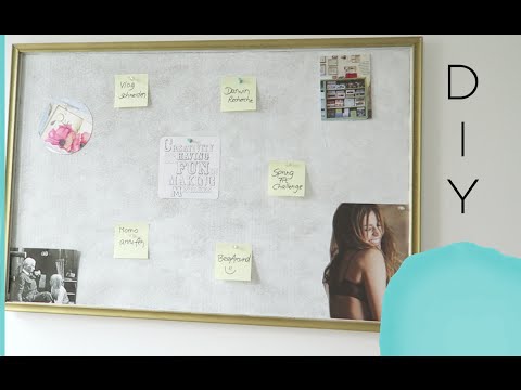 Video: DIY eine Pinwand für Ihren Arbeitsplatz