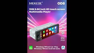 OD8 1DIN Touch Screen Wireless Carpaly Android Auto Car Multimedia Video Playr Auto Radio Universal
