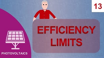 Efficiency Limits: Course Photovoltaics #13