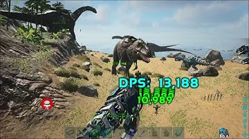 ARK: Compare Wild Giga level 145 vs Tek Rex level 180 | This Tamed
