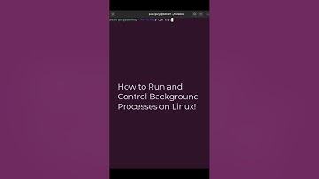 How to Run and Control Background Processes on Linux!