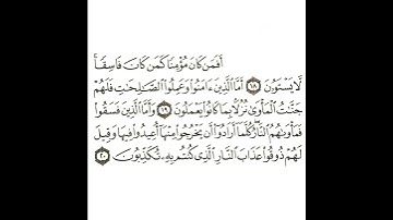سورة السجدة 6 القسم السادس تكرار كيفي من .. أفمن كان مؤمنا كمن كان فاسقا .. إلى .. به تكذبون