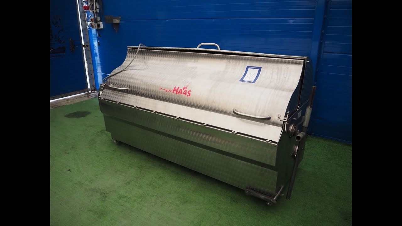 1223-76: Hubert Haas pig dehairing and descalding machine