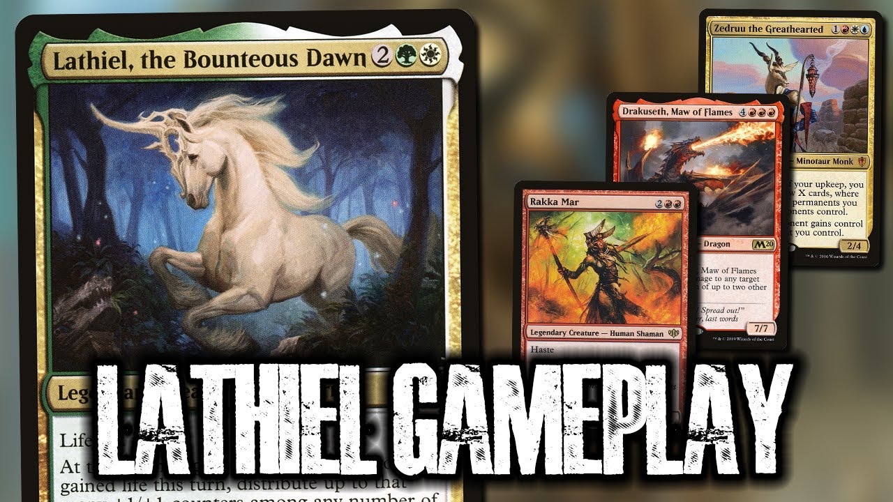 Lathiel the Bounteous Dawn vs Rakka Mar vs Drakuseth vs Zedruu | Commander EDH Gameplay | tribalkai