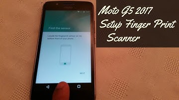 Moto G5 2017 Setup Finger Print Scanner Lockscreen Protection