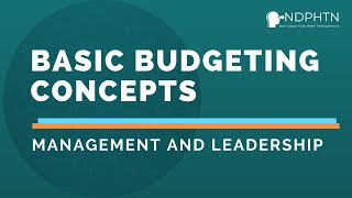 (L029) Basic Budgeting Concepts - Leadership and Management