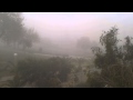 Израиль. Ашкелон туман.